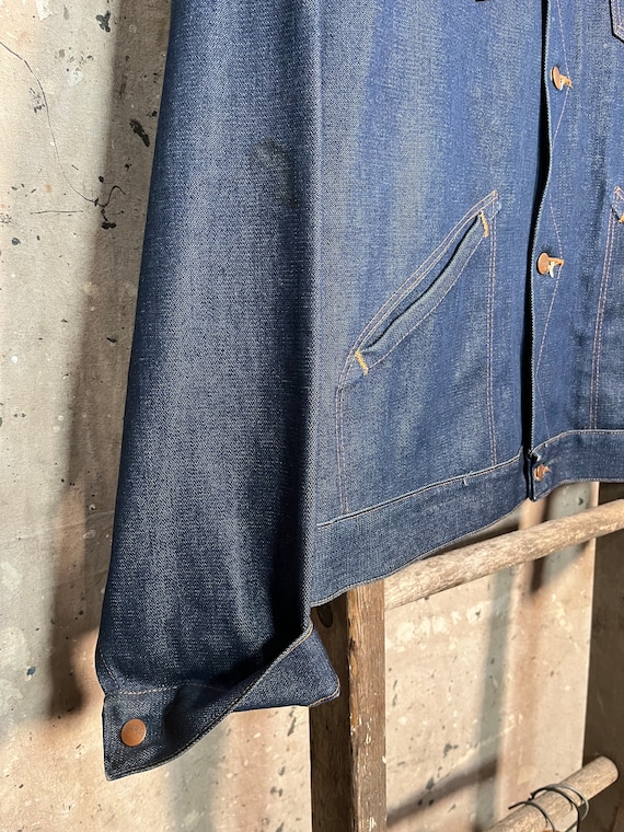 1970s Wrangler Denim Jacket Selvedge Deadstock - image 3