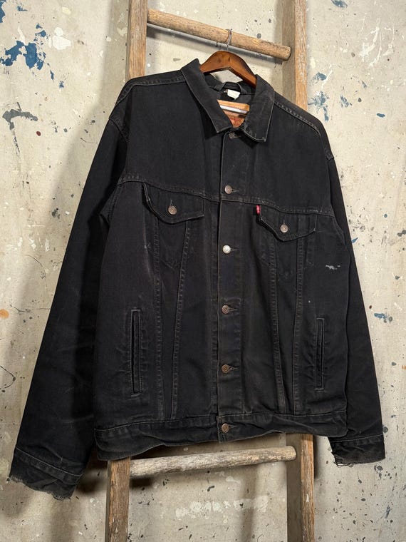 1990s Levi's Black Denim Jacket 70507 Type 3 - Gem