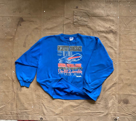 90s Buffalo Bills Sweatshirt Greatest Comeback