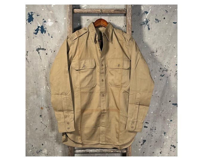 WWII '40s Khaki Shirt Deadstock