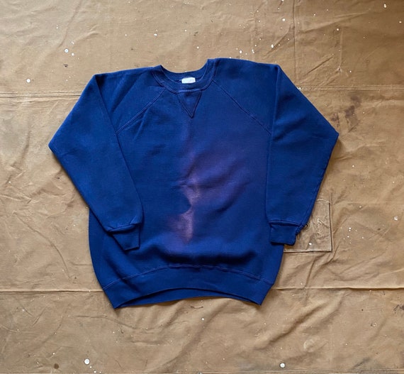 70s Single V Sweatshirt Blue Sun fade