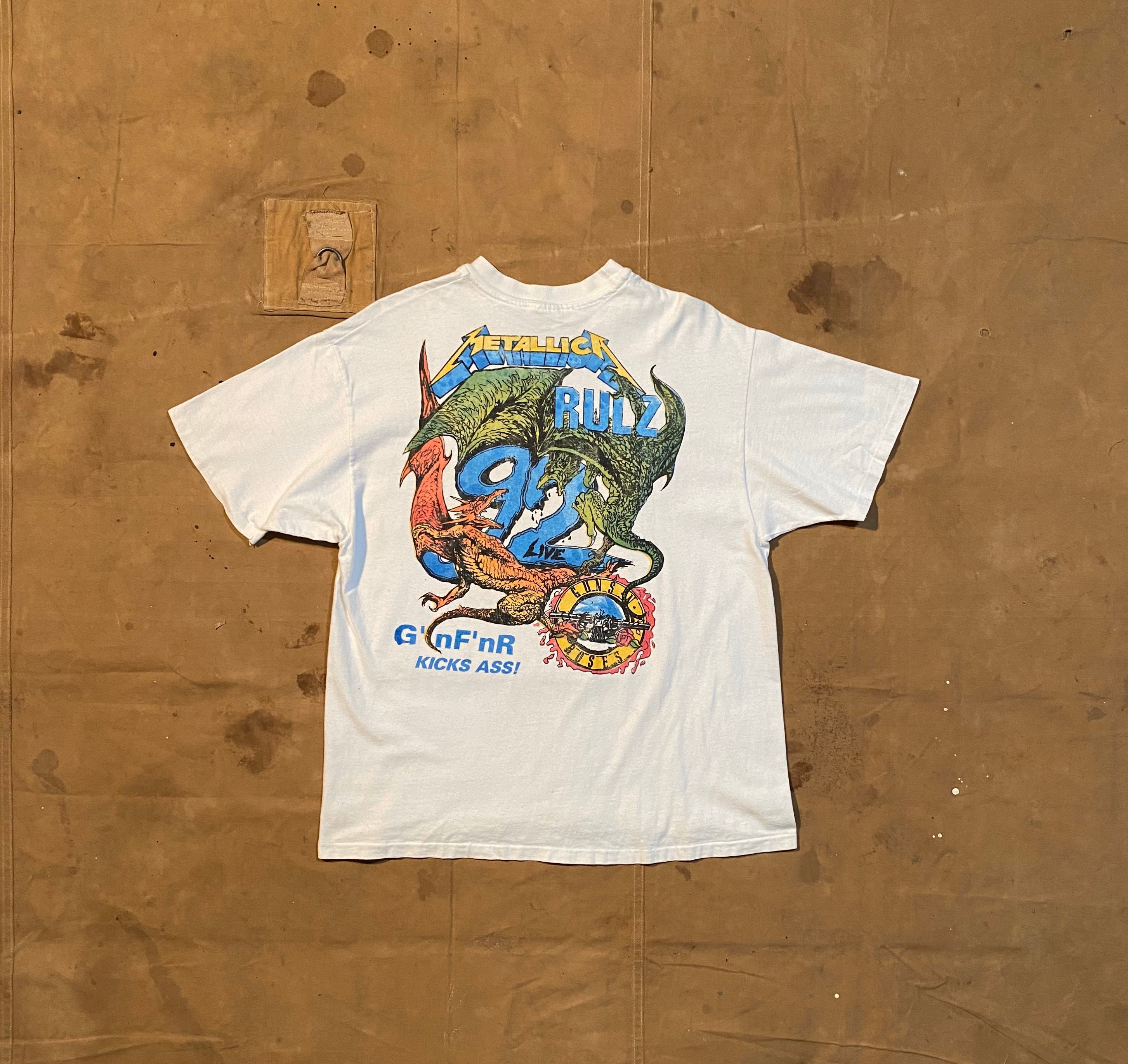 1992 Metallica Guns N Roses Tour Tshirt
