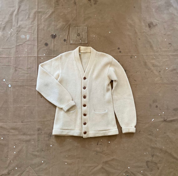 Early '40s Cardigan Knit Sweater Wool - image 10