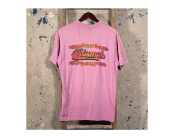 Triumph 1970s Pocket T-Shirt Faded Pink