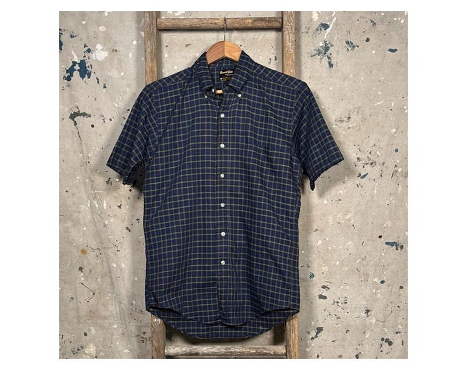 1960s Plaid Oxford Shirt Ivy Style