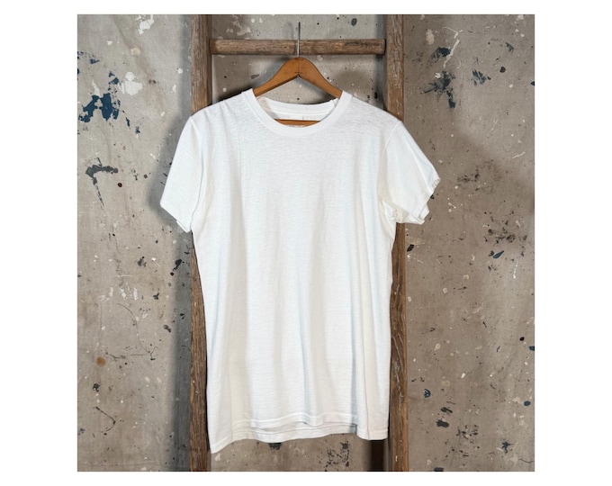 Paper Thin 1960s Fruit Of The Loom White T-shirt