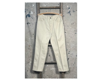 Big E 1960's Levi's Straight Leg White Pants