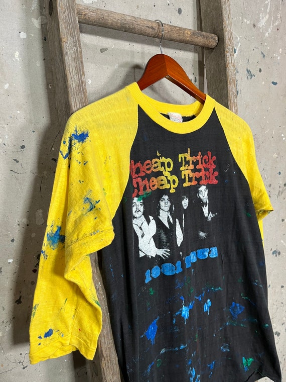 Paint splatter 80s cheap trick tour t shirt gem