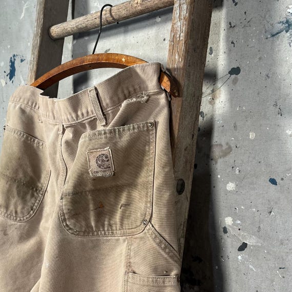 Thrashed Carhartt Double Knee Duck Canvas Pants - image 5