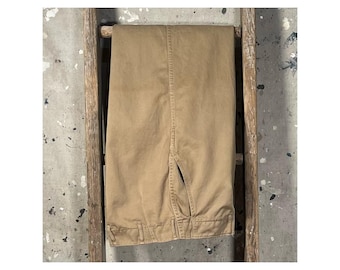 1940s Trousers Khaki Button Fly 28 waist