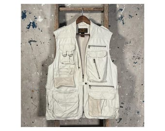 1980s Eddie Bauer Fishing Vest Pockets