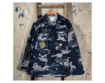 US Navy Experimental Blue Woodland Camouflage