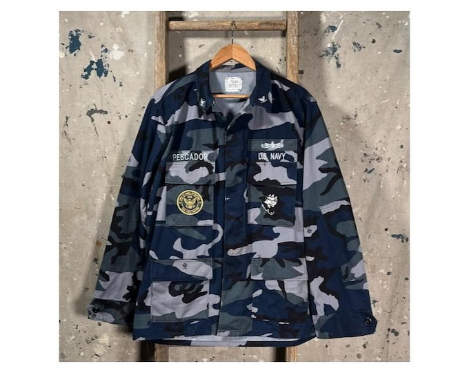 US Navy Experimental Blue Woodland Camouflage