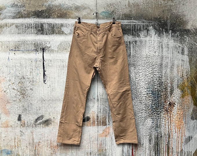 1970s Levi's Khaki Jeans 34 Waist