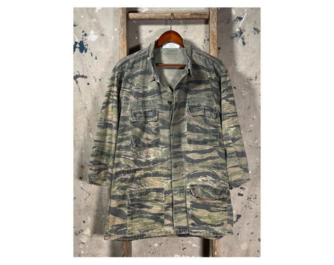 1980s Tiger Stripe Camouflage Jacket