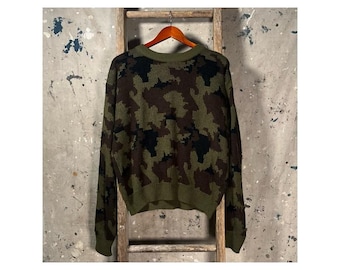 1980s Black Sheep Camo Sweater
