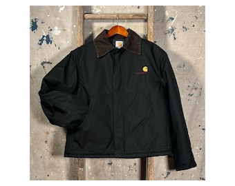 Black Cordura '90s Carhartt Quilt Lined Coat
