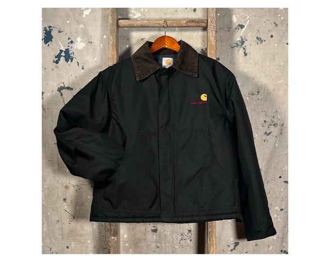 Black Cordura '90s Carhartt Quilt Lined Coat