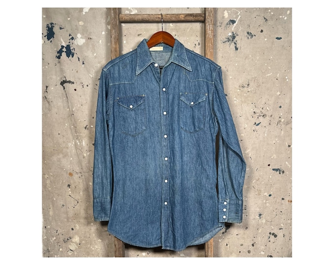 1960s Denim Shirt Pearl Snap