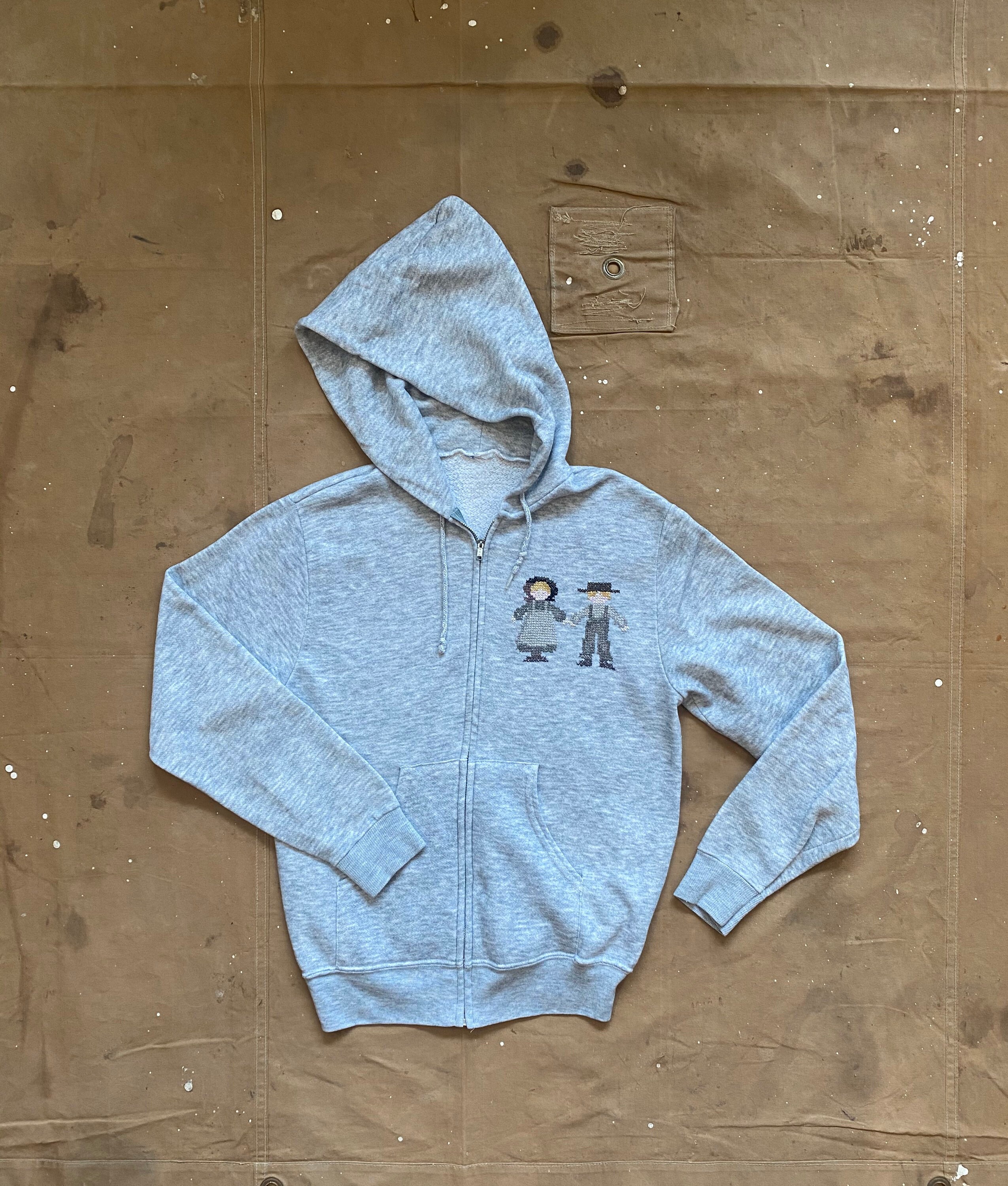 70s Chain Stitch Hoodie - Etsy Australia