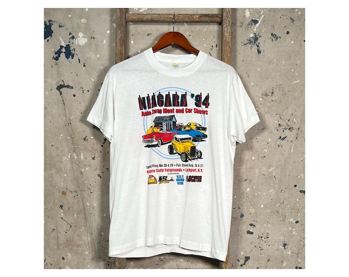 NY Hot Rod '90s Niagara Swap Meet T-Shirt Double Sided
