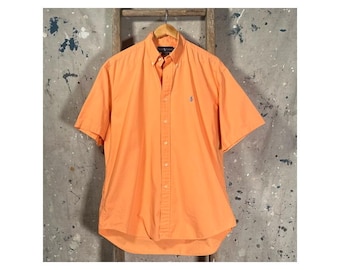 Orange 1990s Ralph Lauren Blake Shirt