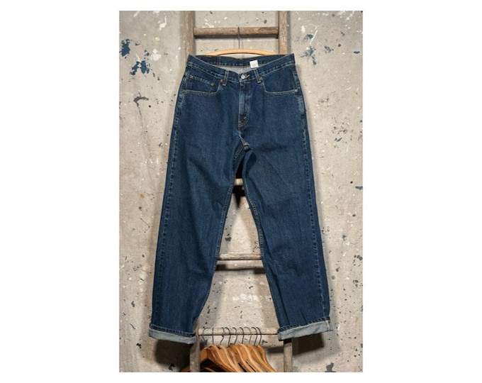 Dark Levi's 569 Wide Leg Jeans USA 34 Waist