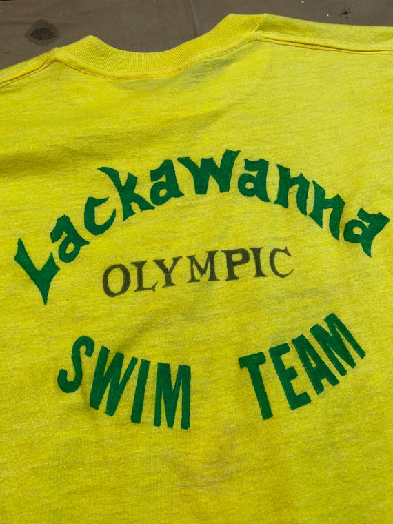 Hand Drawn '70s Swim Team T-shirt - image 5