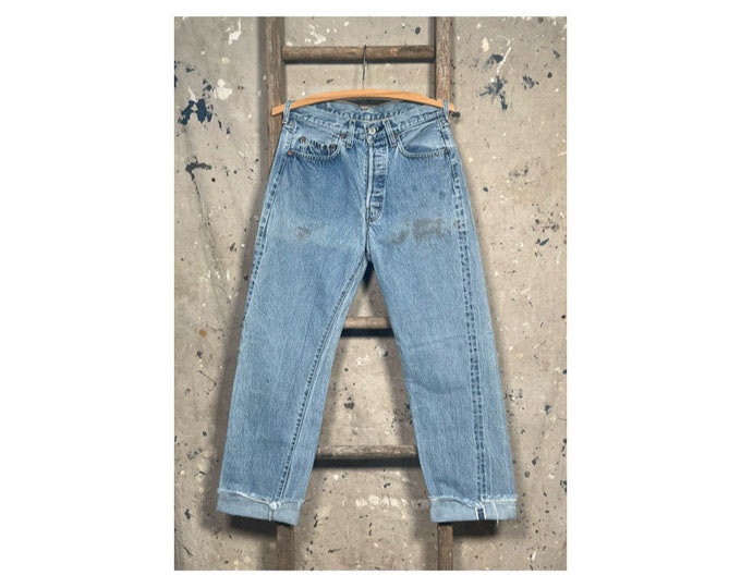 1980s Levi's 501 Redline Jeans Selvedge 28 waist