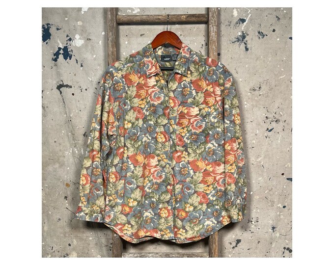 All Cotton Liz Wear Floral Print Shirt