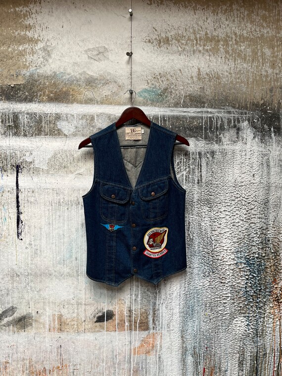 Biker Vest 70s Dee-Cee Denim Vest - image 2