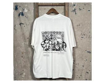 90s Literature T-Shirt Author Caricatures