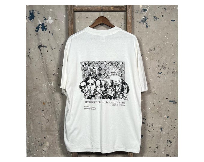 90s Literature T-Shirt Author Caricatures