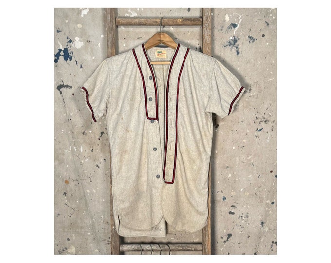 1940s Baseball Jersey Wool Uniform