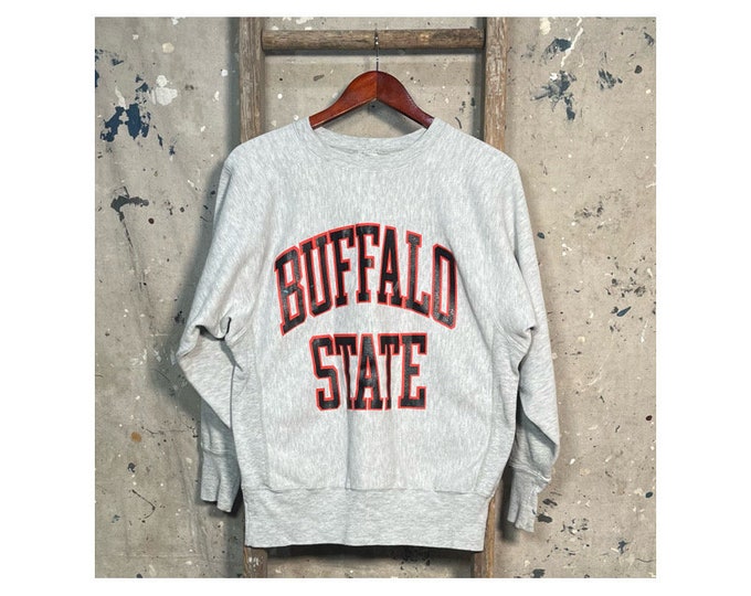 Buffalo State '90s Reverse Weave Crewneck