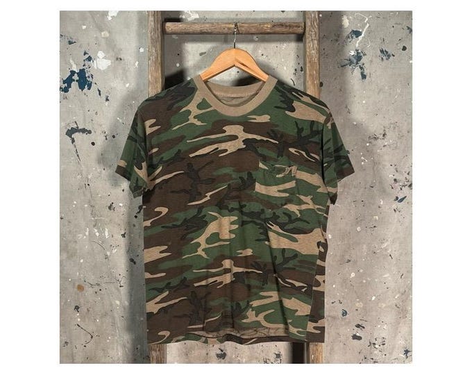 Paper thin '80s Camo Pocket tee