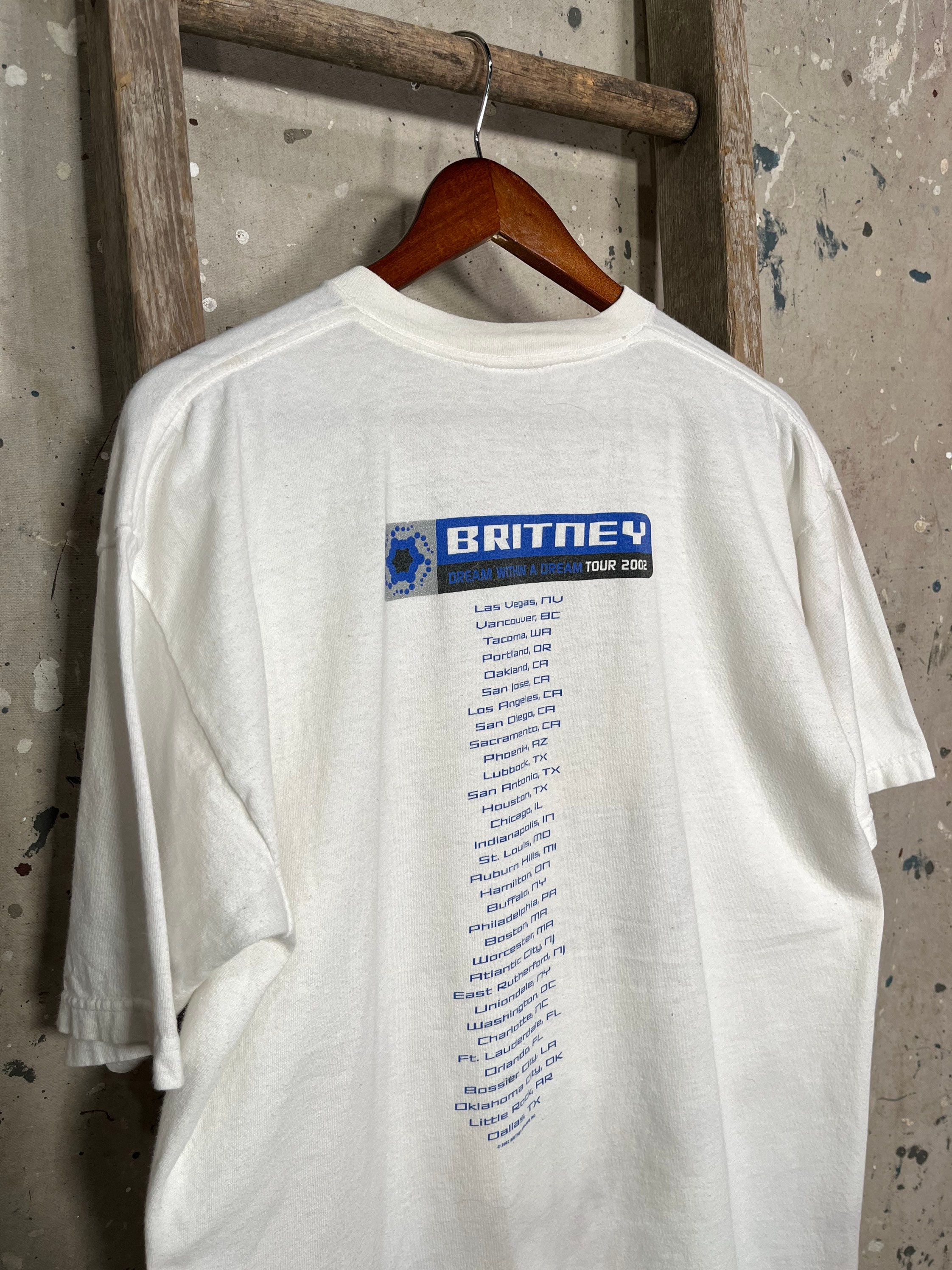 2002 Britney Spears Dream Within a Dream Tour T-shirt - Etsy