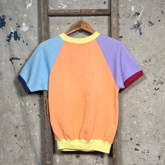 1960s Color Block Sweatshirt 6-ToneNOS - image 6