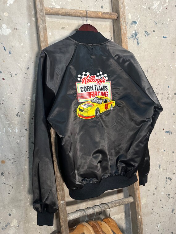 Kellogg's 90s Nascar Corn Flakes Racing Satin jac… - image 5