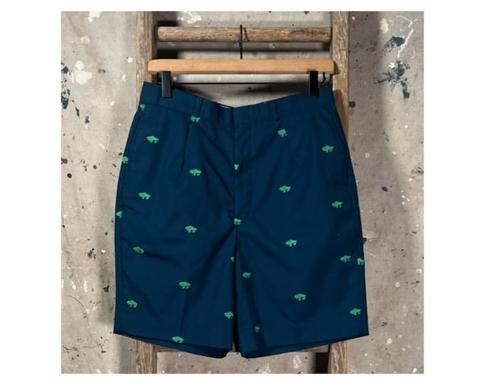 Ivy Style '80s Shorts 32 waist Embroidered
