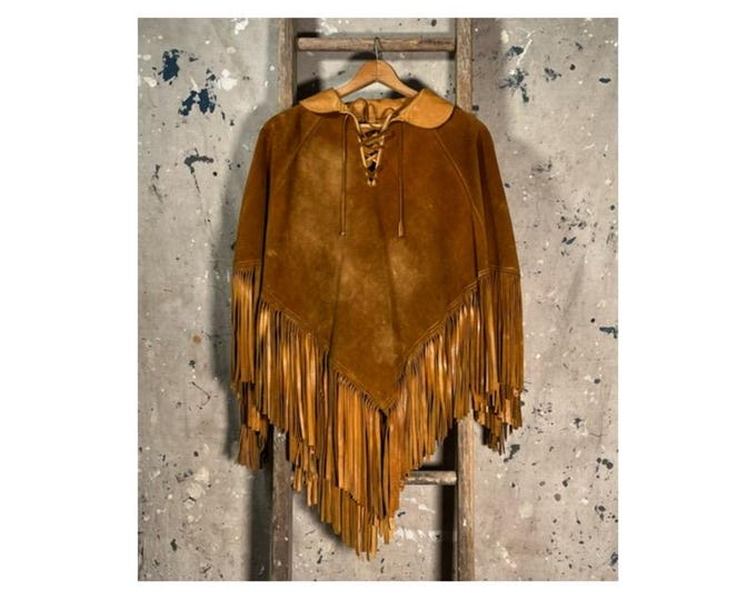 1960s / 70s Leather Fringe Jacket Hippie