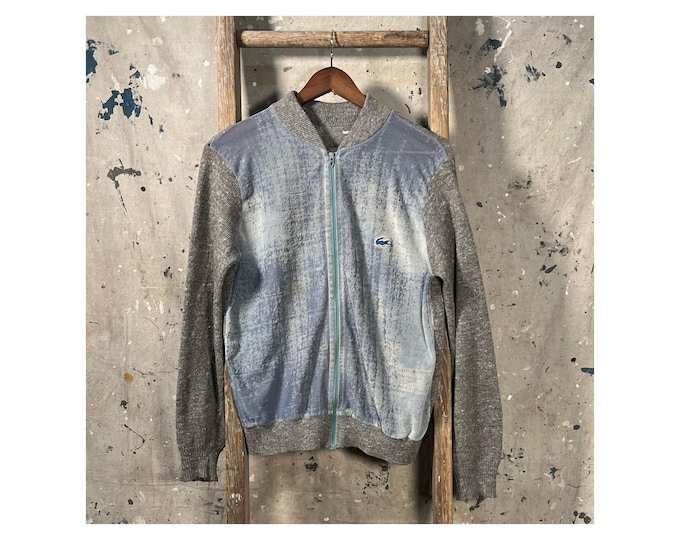 Threadbare 1970s Lacoste Cardigan