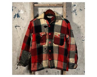 Thrashed '70s Woolrich Wool Shirt Jacket
