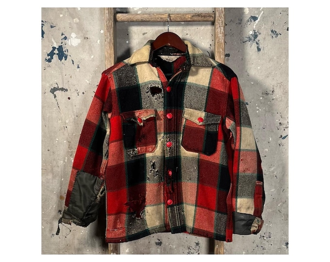 Thrashed '70s Woolrich Wool Shirt Jacket
