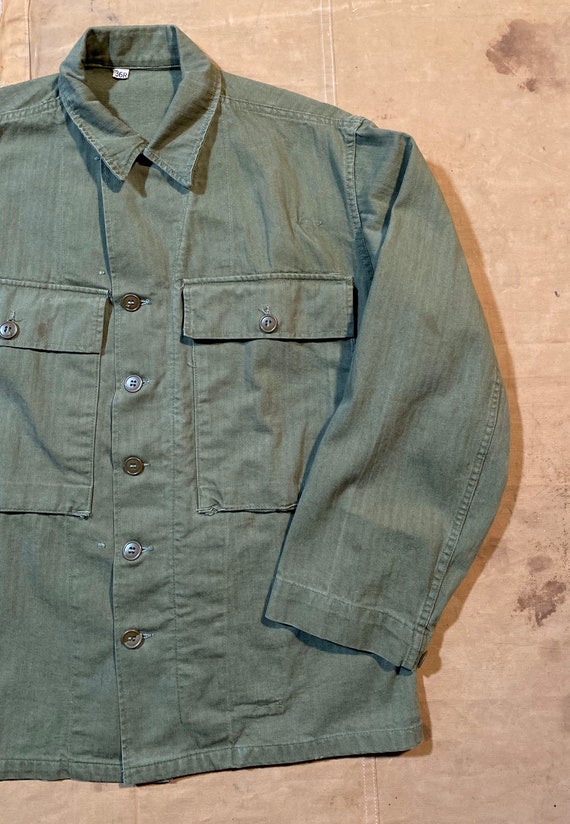 1940s M-43 HBT Shirt US Army Deadstock - image 3