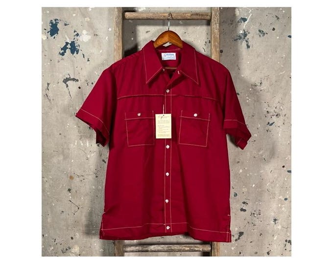 Hilton 1970s Bowling Shirt NOS