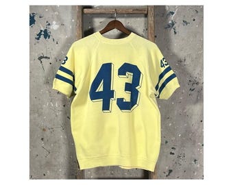 1960s Number Sweatshirt All Cotton Jersey