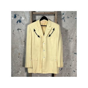 Pure Silk 1960s Western Sport Coat Rockabilly