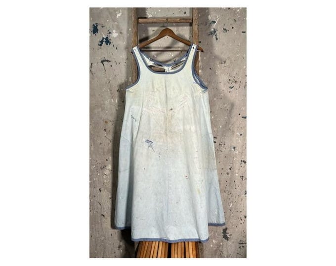 1950s Denim Chambray Smock thrashed
