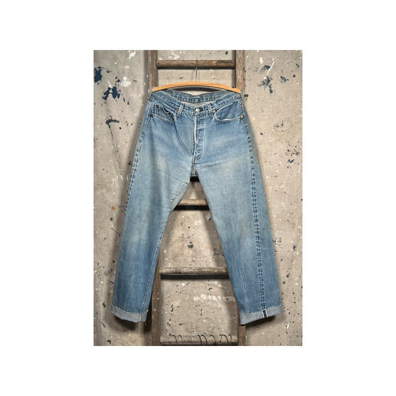 1980s Levi's 501 Redline Jeans Selvedge 32 waist 1980s Levi's 501 Redline Jeans Selvedge 32 waist